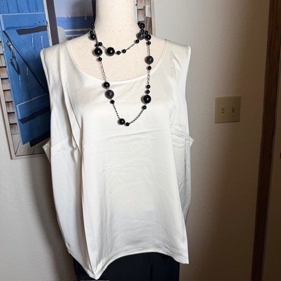 J. Crew Cream Tank Top Size 2X NWT - Picture 3 of 8